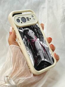 NR10 アニメガール,対応するPixel 10 9 8 Pro 9A 8A ケース、対応するiPhone17 16 15 14 13 12 11 Pro Max 7 8 16 15 14 Plus 16e 17e 17 Air ケース、フルカメラ保護ソフト TPU ケース、キャンディカラーエンジェルアイラダーマットシリコン肌に優しいタッチフォンケースカバー（女性＆女の子向け） - ホワイト - チェックする 6