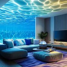USB Powered Water Lamp Projector Light - No Battery Needed, RGB Color Changing, Desktop Design, Suitable For Home, Bedroom, Living Room And Event Lighting, Home Lighting | Color Changing Lamp | USB Powered Lamp, Water Lamp - Water ripple - View 7