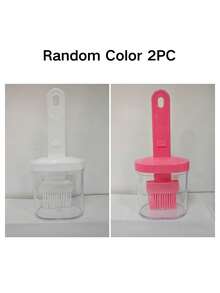 1pc/2pcs Random Color Silicone Basting Brush With Storage Box, Heat Resistant Bottle Brush, Portable BBQ Oil Brush, Suitable For Camping BBQ, Salad, Baking, Cooking, Frying, Baking, Party And Other Occasions. Kitchen Appliance Accessories, Christmas Kitchen Supplies, Cooking - Multicolor - View 13