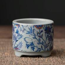 1 chiếc giá đỡ hương mini, lư hương sứ xanh trắng, giá đỡ hương gốm tráng men, lư hương gỗ đàn hương, giá đỡ hương cloisonne cổ. - Nhiều màu - Xem 8