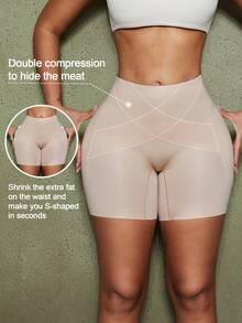 Women's Butt Shaping Shorts With Removable Padding, Enhance Curves And Offer A Better Lifting Effect - Apricot - View 5