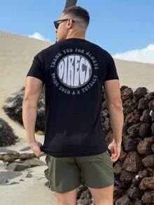 Camiseta de hombre con estampado gráfico, ropa de playa de verano, camiseta de manga corta de corte holgado Y2k Camiseta Camisa De - Blanco - Ver 2
