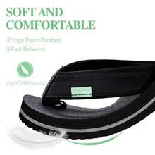 Youth Big Kids Flip Flops Boys Sandals Summer Thong Slide Sandals For Beach Pool Shower - 黑色 - 查看 5