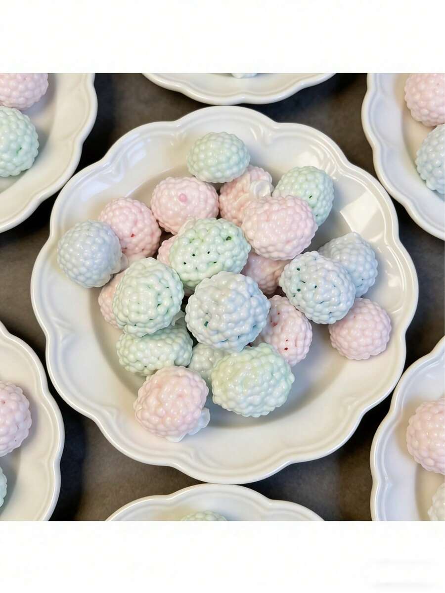 4个/套 软糯米球玩具套装，粉色/蓝色/绿色/紫色可选，超柔软慢回弹减压球，逼真谷物造型，缓解焦虑，办公桌小玩具，学生捏捏乐玩具，趣味生日节日礼物套装