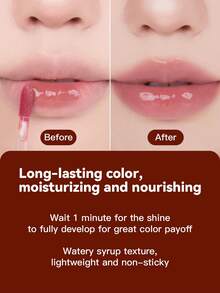 Rom&Nd 1入 3.5g Juicy Lip Tint 13 Acorn，中性灰褐色，適合日常妝容，輕薄透氣唇彩，適合校園日常通勤，自然水感豆唇質感唇彩 - 這果汁唇釉 13 吃橡子 - 查看 3