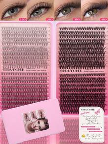 800/740/720 Pieces Of Maple Leaf D-Shaped Curled False Eyelashes, Brand New 8-16mm D-Shaped Cat-Eye Eyelashes, Dense Autumn Maple Leaf False Eyelashes, DIY Eyelash Extension Kit, Natural Effect, Ultra-High Density, Intelligent, Ultra-Soft And Lightweight, Reusable Personal False Eyelashes - D - View 15