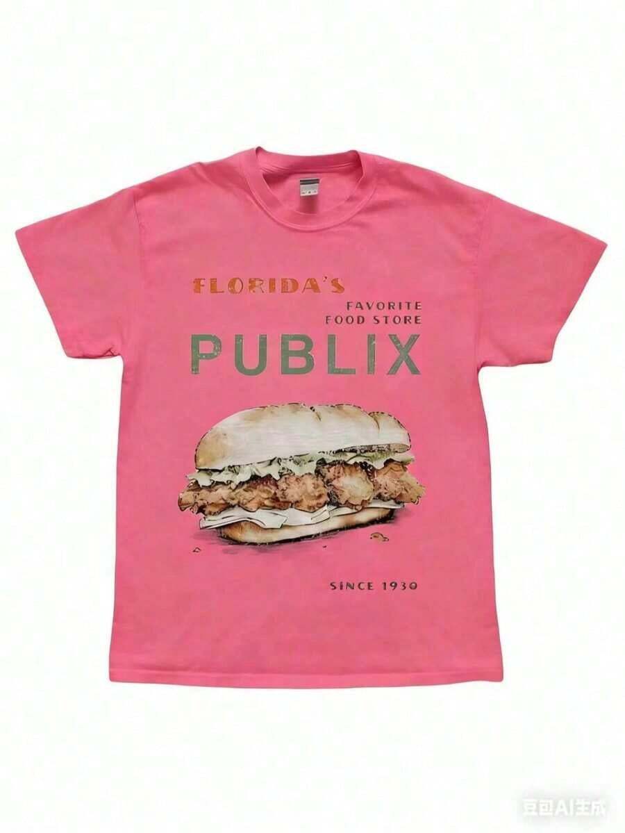2026 VintageCozy Publix Shirt, Pub Sub Vintage StyleShirt, Publix Sub Fans, Floridas FavoriteGrocery Store, Florida SupermarketMenswear Top Underwear Tshirt StreetwearT-ShirtNew Casual T-Shirts For Men And WomenLoose And Comfortablesummer Tops - Hồng - Xem 1