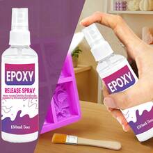 1/2/3 piezas Spray desmoldante de resina epoxi de 150 ML - Agente de liberación de resina y epoxi para un desmoldado suave y fácil, uso universal en casi todos los moldes - Púrpura - Ver 11