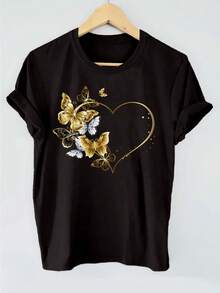 deyin Women T-Shirts - Black - View 1