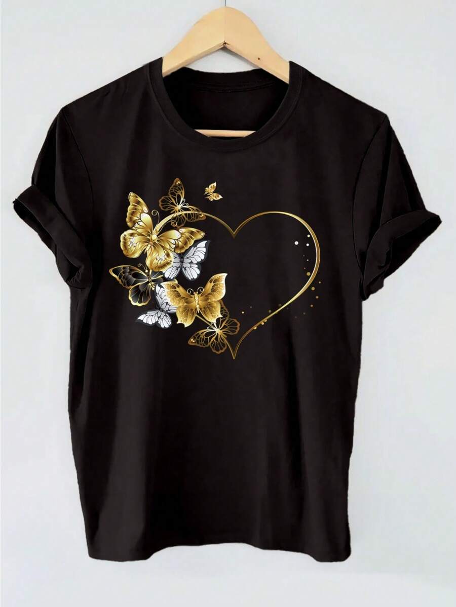 deyin Women T-Shirts - Black - View 1