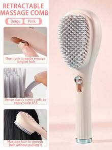 1 Stück ausziehbare Zauber-Haarbürste, Teleskop-Haarkamm, voluminisierende Massagebürste, antistatischer Haarkamm für Zuhause, Haarstyling-Kamm, Glättungskamm, geeignet für alle Haartypen, leicht zu reinigende Kopfhaut-Massagebürste, Haarpflege-Werkzeug, unverzichtbar für Schule, Reisen und Urlaub - Mehrfarbig - Übersicht 5