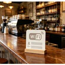 Acrylic WiFi Sign – Premium Decorative Display For Commercial Store Fronts - B - View 4