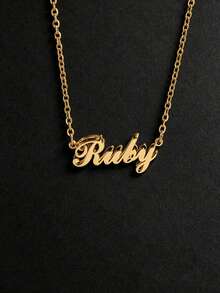 Collier personnalisé élégant et polyvalent avec lettre personnalisée, cadeau pour amis, amoureux, famille, anniversaire, port quotidien, anniversaire, fête, vacances - Double couche d'or - Voir 5