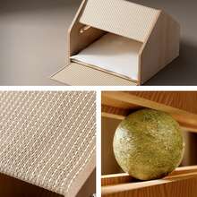 1 pieza Almohadilla de rascado de sisal cerrada, Cama/Casa/Villa/Tienda de campaña para gato de 4 estaciones - Una pieza - Ver 3