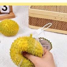 1 túi lưới mềm dẻo đựng đồ chơi bóp, bóng giảm căng thẳng hình sầu riêng đàn hồi chậm, bóng giảm căng thẳng hình sầu riêng giống thật. - Nhiều màu - Xem 3