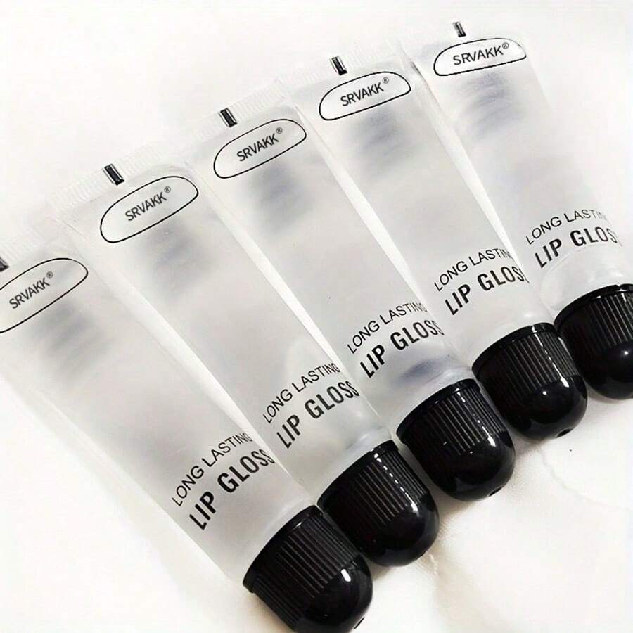 Set Of 6 Transparent Lip Glosses/Long-Lasting, Non-Tacky Formula/Moisturizing Clear Lip Oil For Chapped Lips/High Shine, Smooth Oil For Dry Lips - 多色 - 查看 1