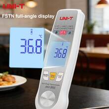 UNI-T 1pc Food Thermometer: 2-In-1 Probe And Infrared Thermometer With FSTN Full-Angle Display And Foldable Probe, Measures Household Water And Oil Temperature - A63 - View 6