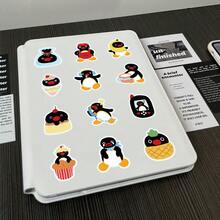 Pingu 100 pegatinas con dibujos de pingüinos hechos a mano para cajas de almuerzo, tazas, equipaje y artículos decorativos - Multicolor - Ver 6