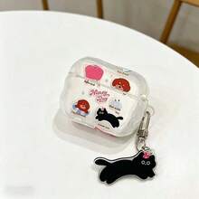 Ốp bảo vệ họa tiết động vật, tương thích với hộp đựng tai nghe không dây Apple, chống trầy xước và chống rơi vỡ. - Trong sáng - Xem 9