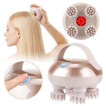 Hailicare Multifunctional Scalp Massager With Red Light Therapy, Hand-Like Massage, Timer Design, For Full Body And Pet Care, Holiday Gift - Rose Gold - View 3