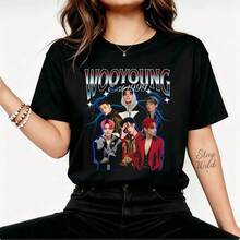 Dam-T-shirts - Svart - Visa 1