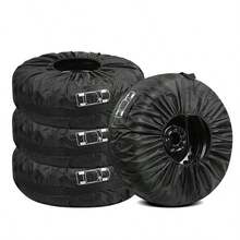 1 pièce/4 pièces Housse de pneu, Housse de pneu de rechange en taffetas, Sac de rangement pour pneus neige, Protecteur de roue - A - Voir 7