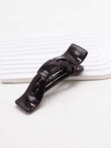 1pc Women's Lightweight Plastic Non-Slip Bow Hair Clip, Fashionable Versatile Elegant Minimalist Solid Color Alligator Clip Hair Accessory Suitable For Daily Outing, Casual, Party, Commute, Beach, Vacation, Ponytail, Bun, Face Washing, Makeup, Outfit Matching,Bobby Pin,Hair Claws - Multicolor - View 8