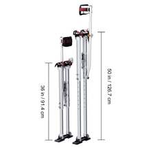 Aluminiumstelzen Deckenbau 91,4-126,7cm Höhenverstellbar Arbeitsstelzen Trockenbau 103kg Belastbarkeit Malerstelzen 27-29cm Fußgröße Für Malerarbeit Heimdekoration Baumschnitt Elektroarbeit - 91,4–126,7 cm - Übersicht 10