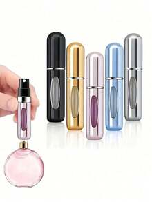 Multi-Colored Perfume 5ml Spray Bottle, Mini Portable Fine Mist Atomizing Empty Bottle, Leak-Proof Bottom-Filling Fragrance Container, Portable Cologne Spray Bottle, Essential Beauty And Daily Beauty Items, Travel Storage Accessories, Beach Vacation Essentials, Summer Outdoor Travel Gear, Back-To-School Supplies, Camping Travel Kits, Daily Grooming Tools, Cosmetic Storage, Portable Liquid Storage Bottles, Reusable Empty Bottles; Unisex Exquisite Gifts, Birthday Gifts, Mother's Day Gifts, Father's Day Gifts, Graduation Season Gifts, Holiday Travel Essentials, Daily Beauty Accessories, Portable Beauty Tools, Pocket Travel Gear, Convenient Daily Storage Items. - 查看 2