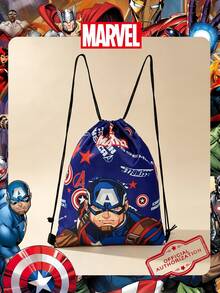 Marvel 1个漫威官方授权图案抽绳背包，运动健身包，大容量购物袋，轻便收纳袋，非常适合男孩/学生，是旅行、运动、海滩、度假、日常使用、郊游、购物、返校的理想之选。 - 彩色 - 查看 1