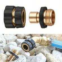 6 chiếc đầu nối nhanh ống nước tưới vườn 3/4 inch, loại đực và cái. - B - Xem 3