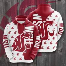 Washington State Cougars Custom Hoodie 3D Size S To 5Xl - 彩色 - 查看 2