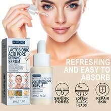 JAYSUING Lactobionic Acid Shrink Pore Serum For Gentle Exfoliation Remove Blackheads And Shrink Pores Deeply Moisturize Skin Smooth And Firm Skin Smooth Eye Lines And Fade Forehead Lines Improve Elasticity Anti-Aging Serum - Lactobionic Acid - 查看 3