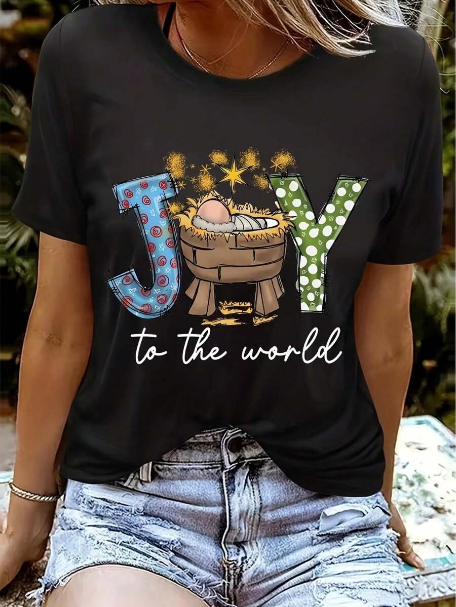 deyin Women T-Shirts - Black - View 1