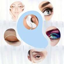 200 Paar Hydrogel Augenpads für Wimpernverlängerung, fußelfrei, Kollagen Augen Gel Pads, Silbergirl-Design in 200 Einzelverpackungen - 200*Augenpads - Übersicht 4