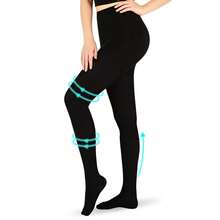 AILAKA 20-30mmHg Compression Pantyhose For Women Graduated Support Compression Tights Closed Toe Medical Compression Stockings High Waist Compression Leggings For Varicose Veins, Edema, DVT - View 11