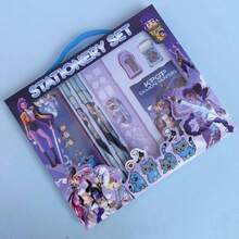 KPOP Hasbro Witch Hunting 女團文具組 2 套，標準 6 件組、豪華 8 件組，適合生日、派對、返校禮物 - 彩色 - 查看 3