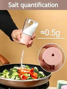 Bộ 4 lọ đựng gia vị nhà bếp có vòi rót, lọ kín khí dùng đựng muối, tiêu, bột ớt, thìa là, đường và các loại gia vị khác. - Nhiều màu - Xem 3