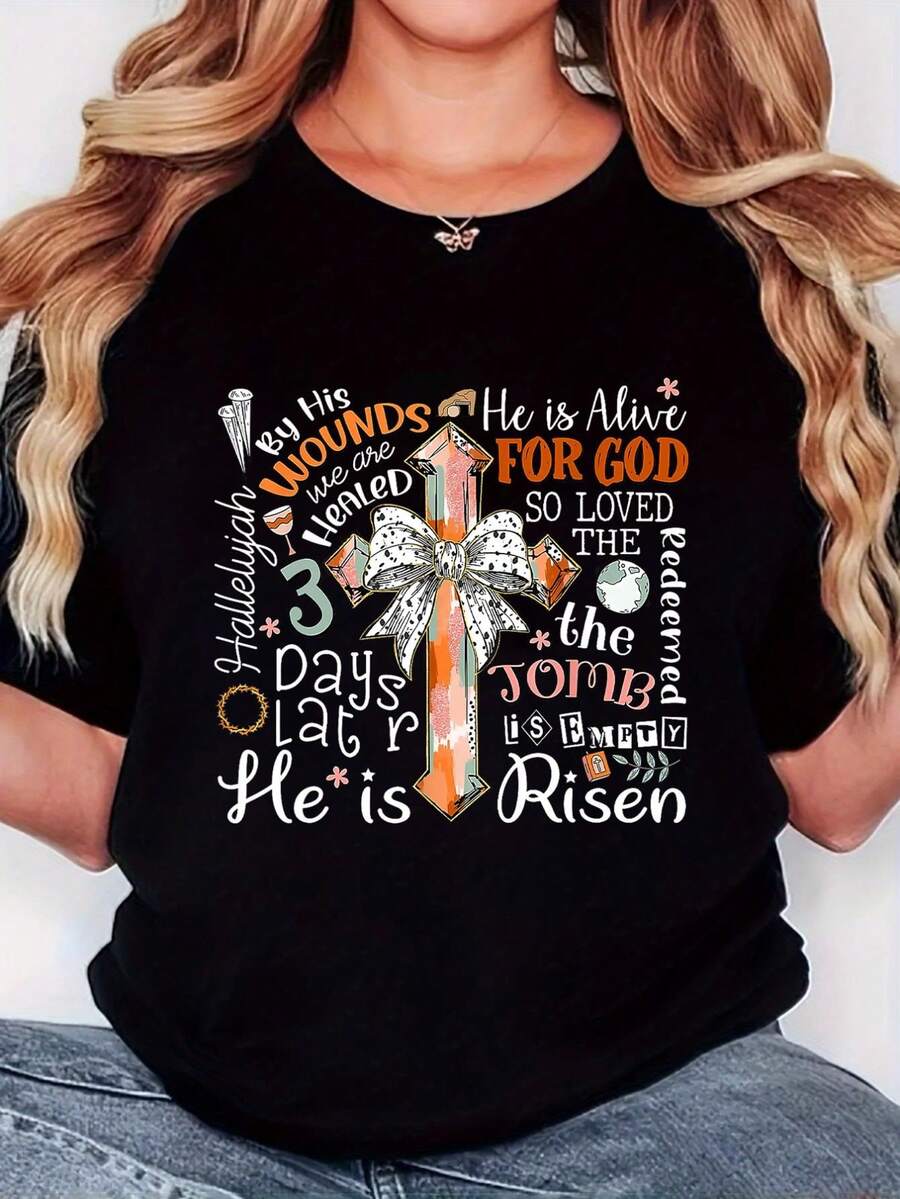 deyin Women T-Shirts - Black - View 1