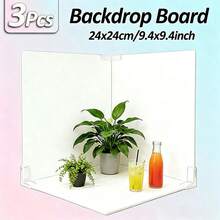 3pcs Photo Backdrop Board 24x24cm Waterproof Solid Color Photography Background Boards Still Life Food Jewelry Cosmetics Manicure Photo Props - View 2