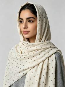 1pc Lace Bow Decor Scarf/Shawl For Women, Lightweight Soft Multifunctional Headscarf & Neck Wrap - Multicolor 3 - View 15