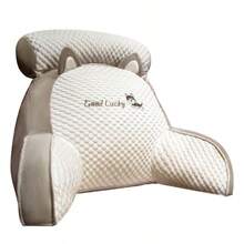 Single Lumbar Support Cushion For Reading In Bed, Designed For Backrest And Arm Support - Yellow-l - View 6