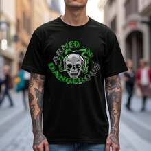 Camiseta de algodón para hombres y mujeres casual entretenimiento vacaciones regalo al aire libre cómodo y transpirable - Negro - Ver 2