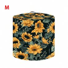 1pc Sunflower Pattern Rice Cooker Dust Cover, Modern Style Polyester Flower Print Available In Multiple Sizes, Kitchen Home Decor Appliance Cover Cloth, Dustproof, Washable Dust Cover ,Decorative Appliance Dust Cover With Top Handle & Storage Pockets - Full Coverage - View 20