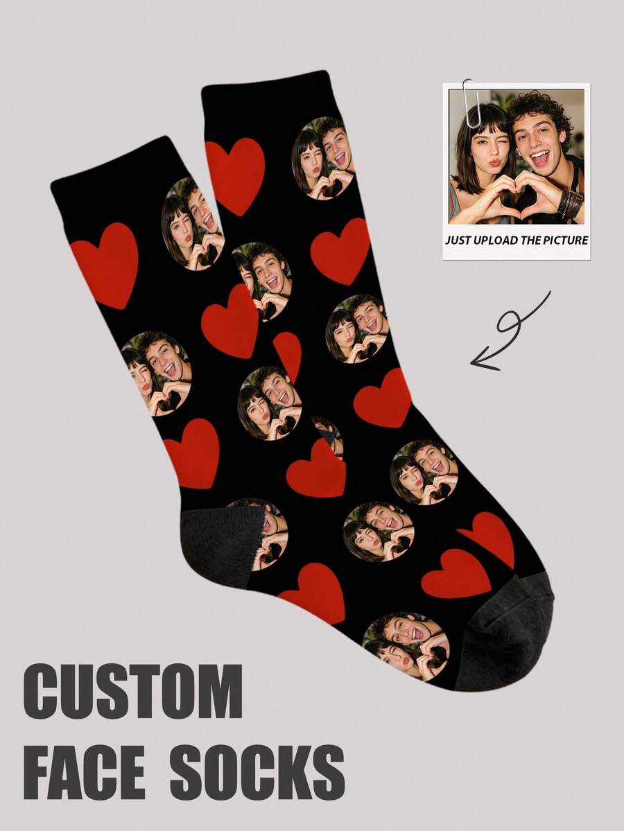 1 Pasang Kaos Kaki Setengah Betis Kustom, Motif Dasi Kupu-kupu, Kaos Kaki Motif Wajah Kustom, Kaos Kaki Pasangan, Kaos Kaki Foto Kustom, Kaos Kaki Cetak Kustom, Kaos Kaki Motif Wajah Lucu yang Dipersonalisasi, Kaos Kaki Gambar Kustom, Dapat Mencetak Bentuk Wajah Apa Pun pada Kaos Kaki, Hadiah Ulang Tahun Pernikahan, Hadiah Hari Valentine, Hadiah Ulang Tahun, Hadiah Pernikahan, Hadiah Hari Ibu, Hadiah Hari Ayah, Hadiah untuk Sahabat, Hadiah untuk Orang Tua, Hadiah untuk Pacar/Kekasih - Hitam - View 1