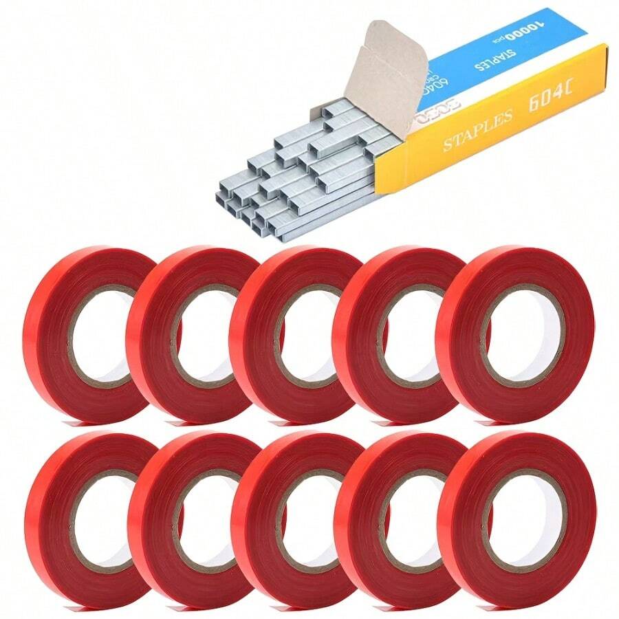 Bộ sản phẩm YITAPE gồm 1 băng dính đinh + 10 băng dính ghép cây, băng dính buộc cây, có thể nhanh chóng buộc cây để chống lại gió mạnh và mưa. Cũng có thể được sử dụng để dọn dẹp các cành cây lộn xộn trong quá trình ghép cây để tạo vẻ ngoài gọn gàng và ngăn nắp.