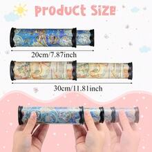 1pc Extendable Kaleidoscope, Color Rotating Telescope, 360° Rotating 3D Mirror, Ideal Choice For Perfect Birthday Parties And Classroom Rewards - Blue - View 4