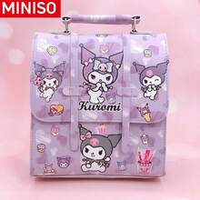 Miniso 名创优品三丽鸥卡通人物多功能包 - 酷洛米、布丁狗、旋律印花，三合一背包、斜挎包和手提包，可爱女孩上学及日常使用 - 多色 - 查看 12