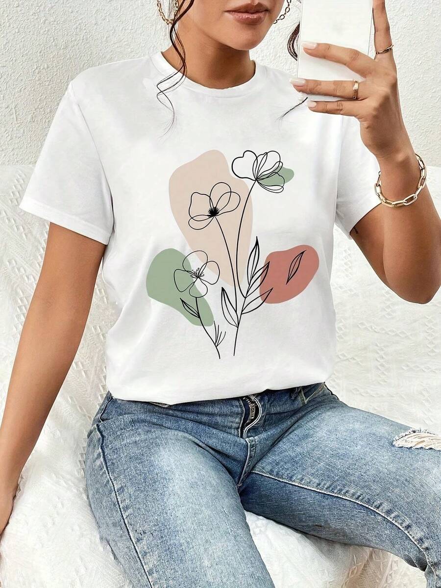 Women T-Shirts - White - View 1
