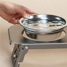 Giá đỡ bát ăn cho chó bằng thép không gỉ có thể điều chỉnh, kèm 2 bát có thể tháo rời, phù hợp cho chó nhỏ đến trung bình, thiết kế có thể gập lại, có màu đen và xám. - 1500ml/hai ngăn - Xem 4